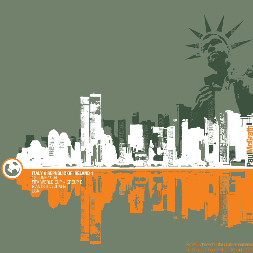 Paul McGrath - New York Giant (Art Print)