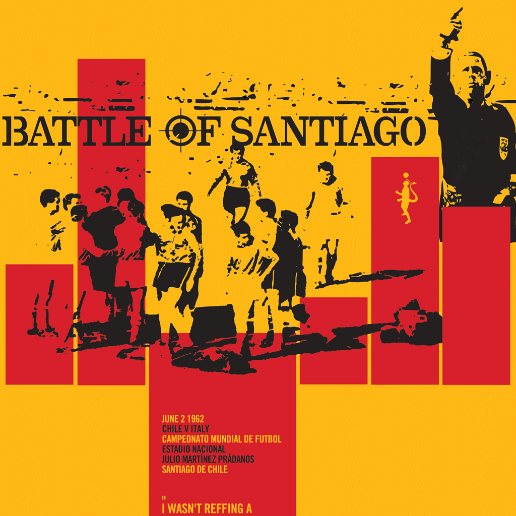 Battle of Santiago - Chile v Italy 1962 (Art Print)