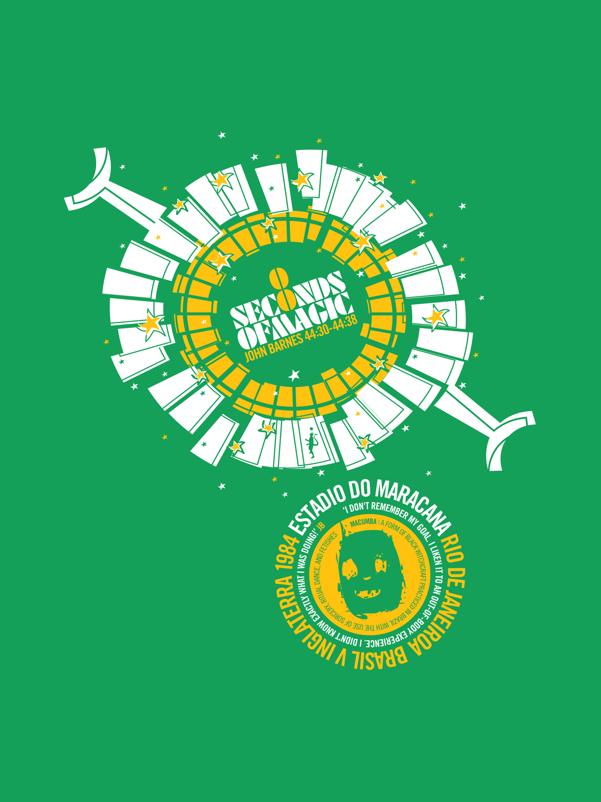 John Barnes - Maracana Magic (Art Print)
