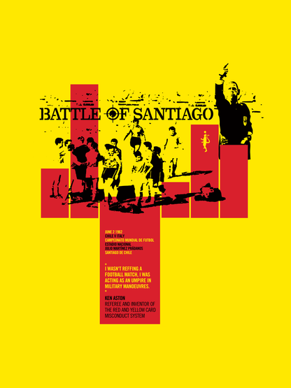 Battle of Santiago - Chile v Italy 1962 (Art Print)