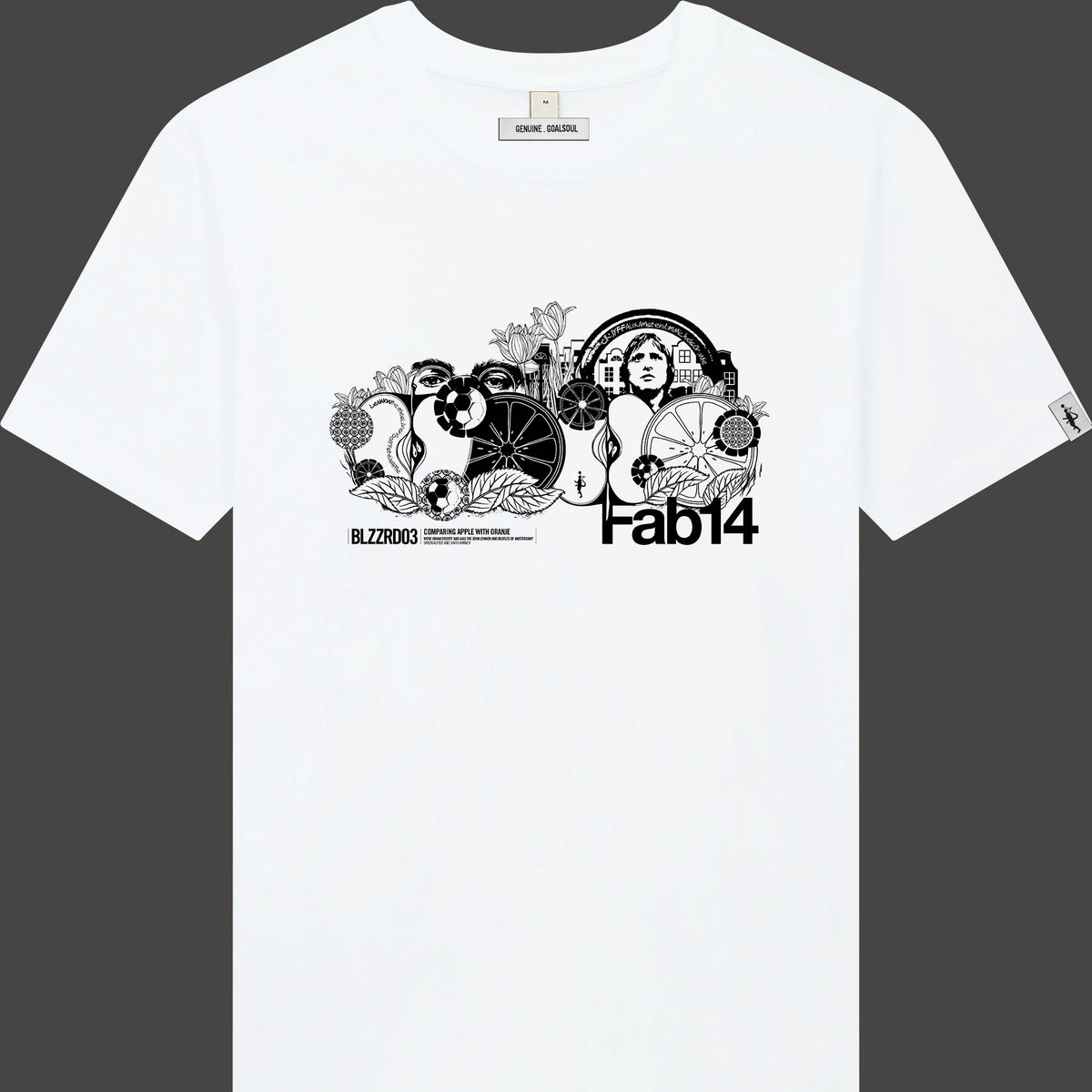 Johan Cruyff (Fab14) - Comparing Apple and Oranje (T-Shirt)