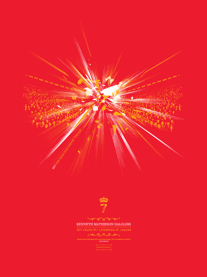 Kenny Dalglish - King Kenny's Coronation (Art Print)