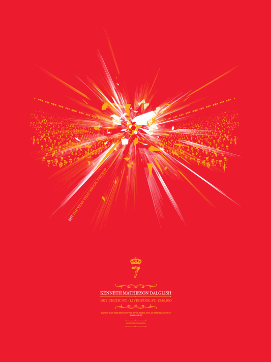 Kenny Dalglish - King Kenny's Coronation (Art Print)
