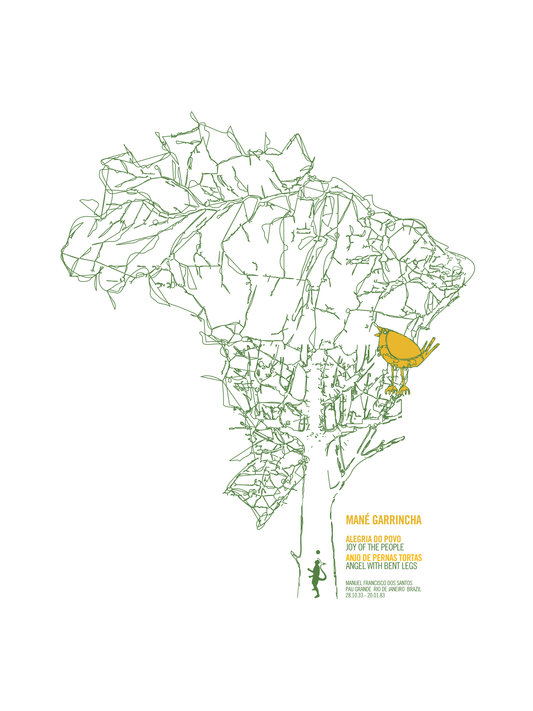 Mane Garrincha - Brazil's Little Bird (Art Print)