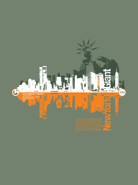 Paul McGrath - New York Giant (Art Print)