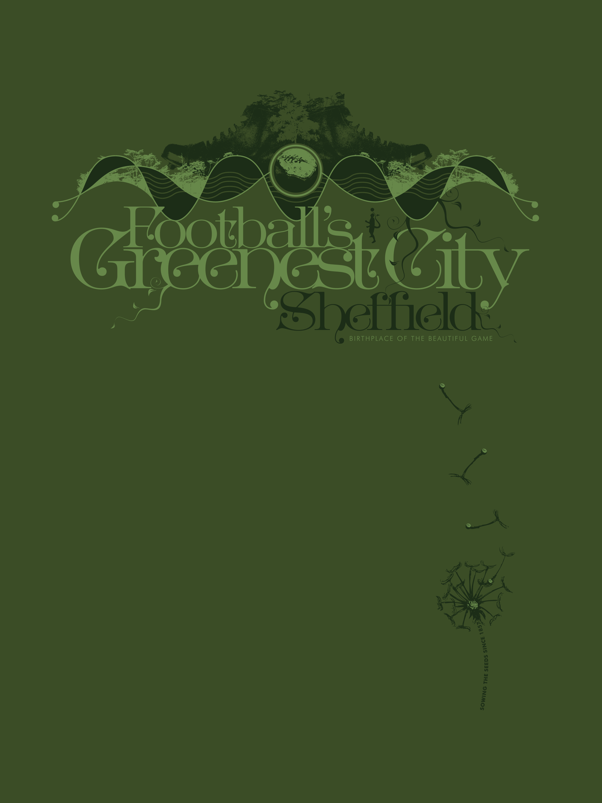 Sheffield - Football’s Greenest City (Art Print)