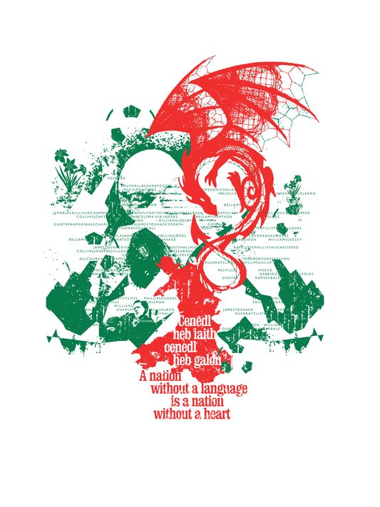 Welsh Dragon - Football Supporters' Federation (Art Print)