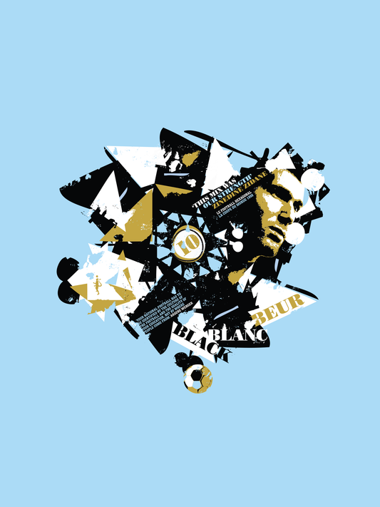 Zinedine Zidane - Black Blanc Beur (Art Print)