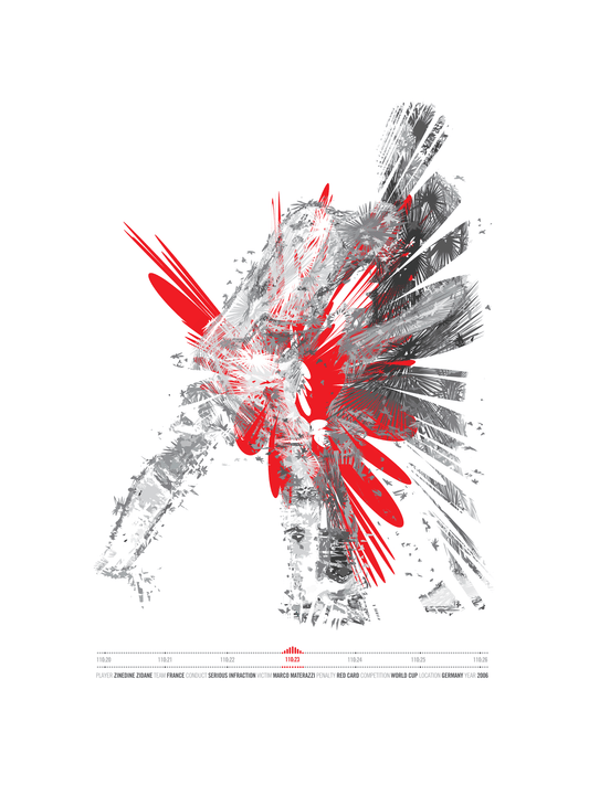 Zinedine Zidane - Serious Infraction (Art Print)