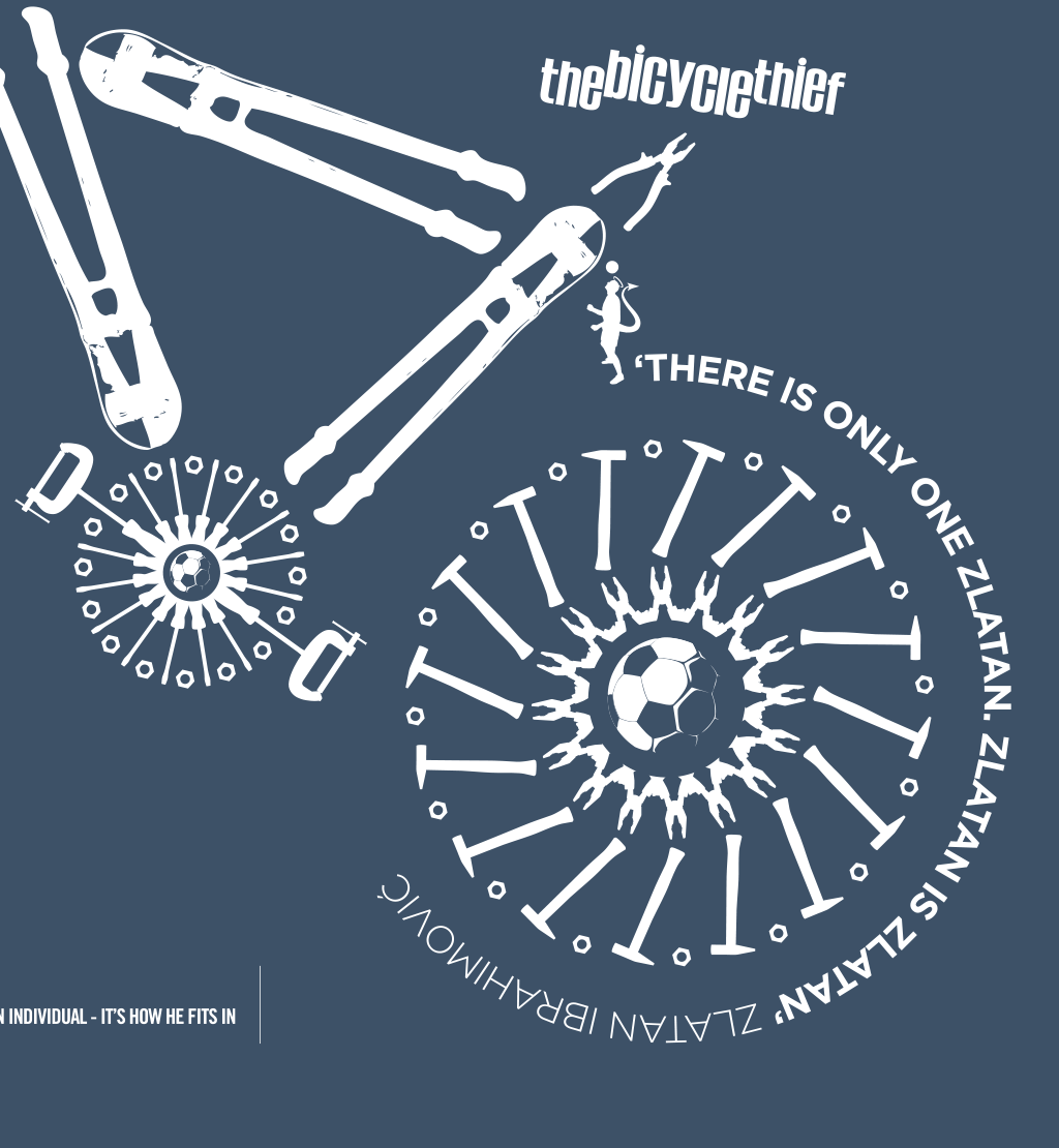 Zlatan Ibrahimovic (Malmö) - The Bicycle Thief (T-Shirt)