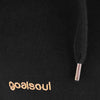 High neck zip-up hoodie - Black