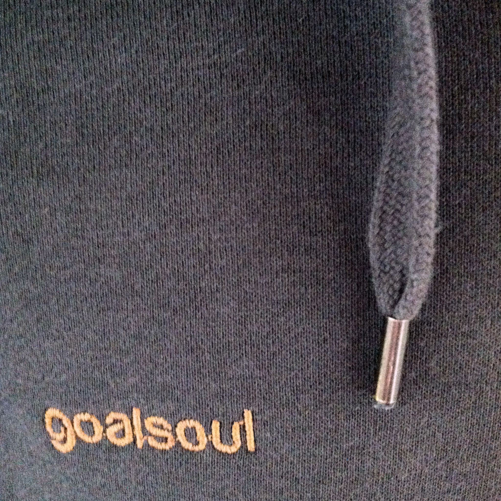 High neck zip-up hoodie - Charcoal grey