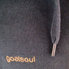 High neck zip-up hoodie - Charcoal grey