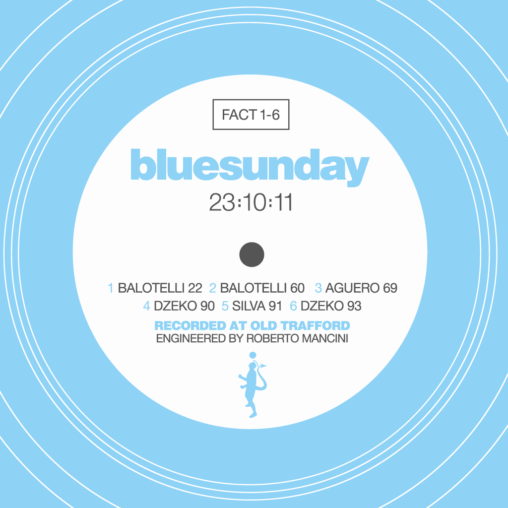Manchester City - Blue Sunday (Art Print)