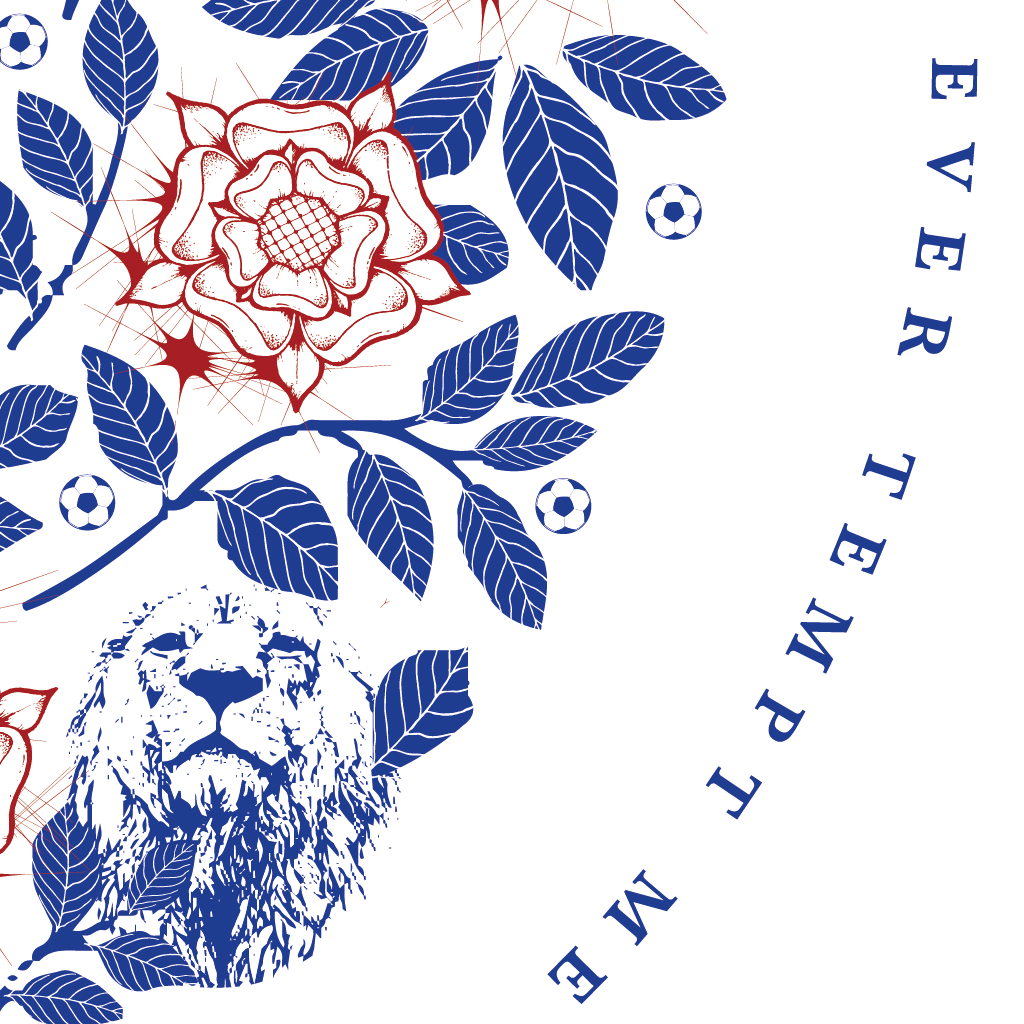 English Rose - Football Supporters' Federation (Art Print)