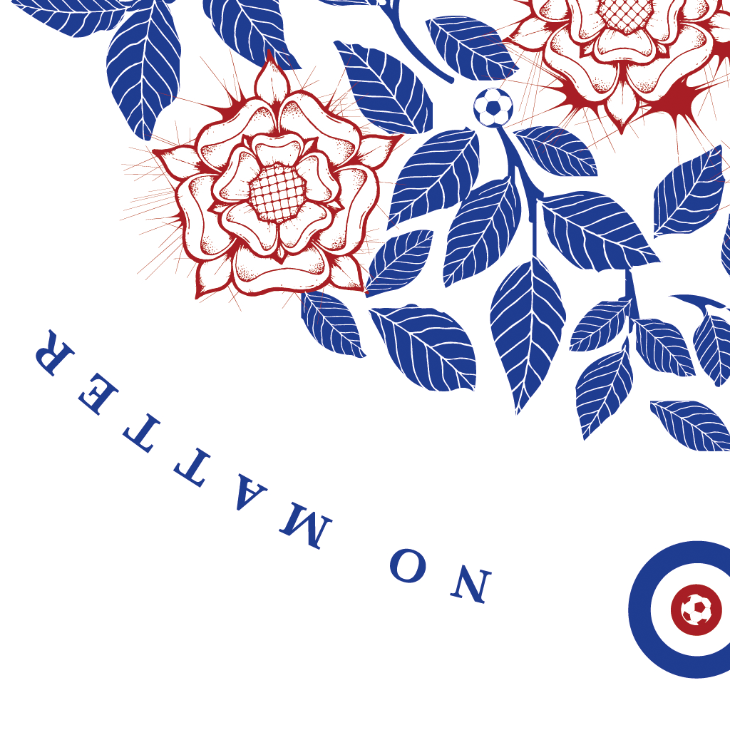 English Rose - Football Supporters' Federation (Art Print)