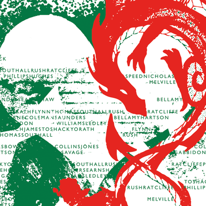 Welsh Dragon - Football Supporters' Federation (Art Print)