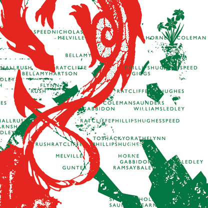 Welsh Dragon - Football Supporters' Federation (Art Print)