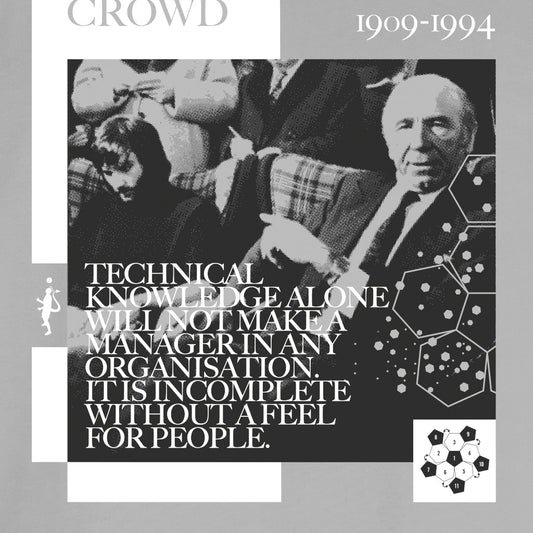 The Wisdom of the Crowd - Matt Busby (Grey) (Art Print)