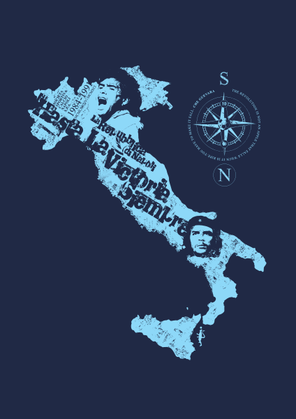 Diego Maradona - Repubblica di Napoli (Art Print)