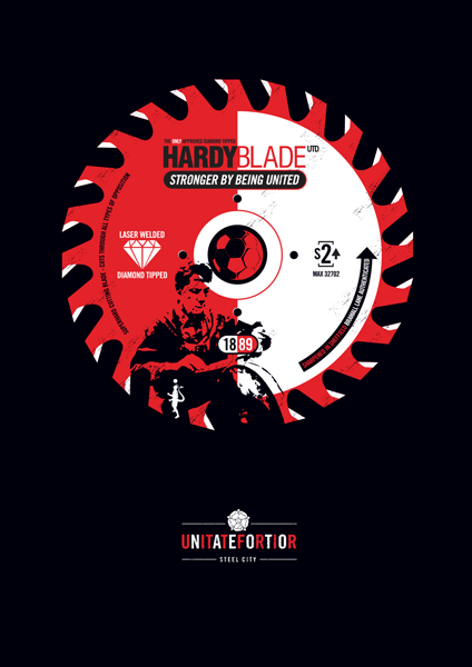 Sheffield United - Hardy Blades (Art Print)