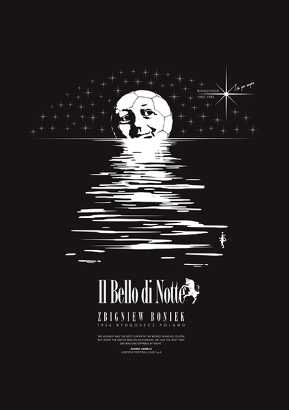 Zbigniew Boniek - The Beauty at Night (Art Print)