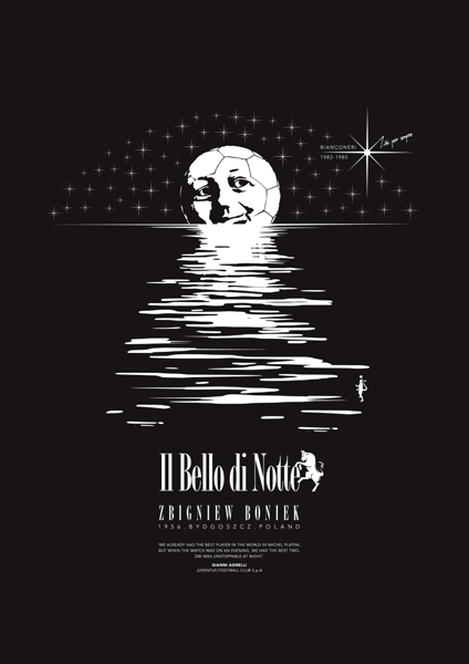 Zbigniew Boniek - The Beauty at Night (Art Print)