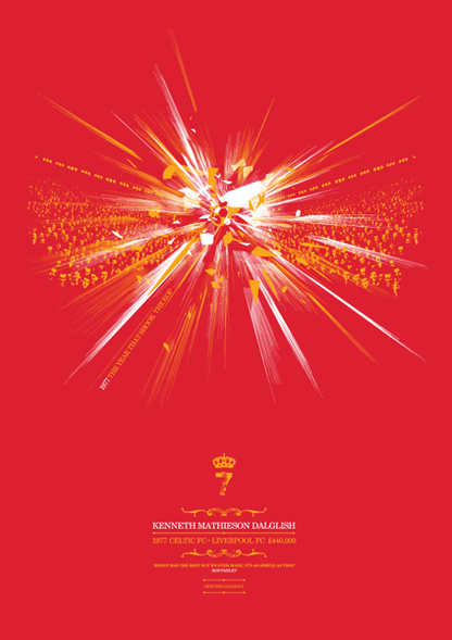 Kenny Dalglish - King Kenny's Coronation (Art Print)