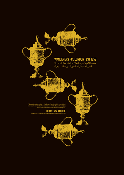 Wanderers FC - 5 Little Tin Idols (Art Print)