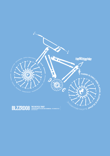 Zlatan Ibrahimovic (Malmö) - The Bicycle Thief (Art Print)