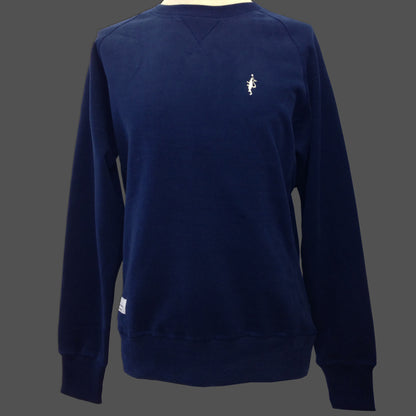 Raglan Sweatshirt - Navy and Ecru