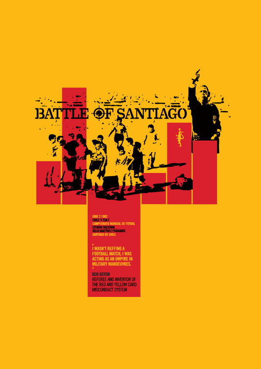 Battle of Santiago - Chile v Italy 1962 (Art Print)