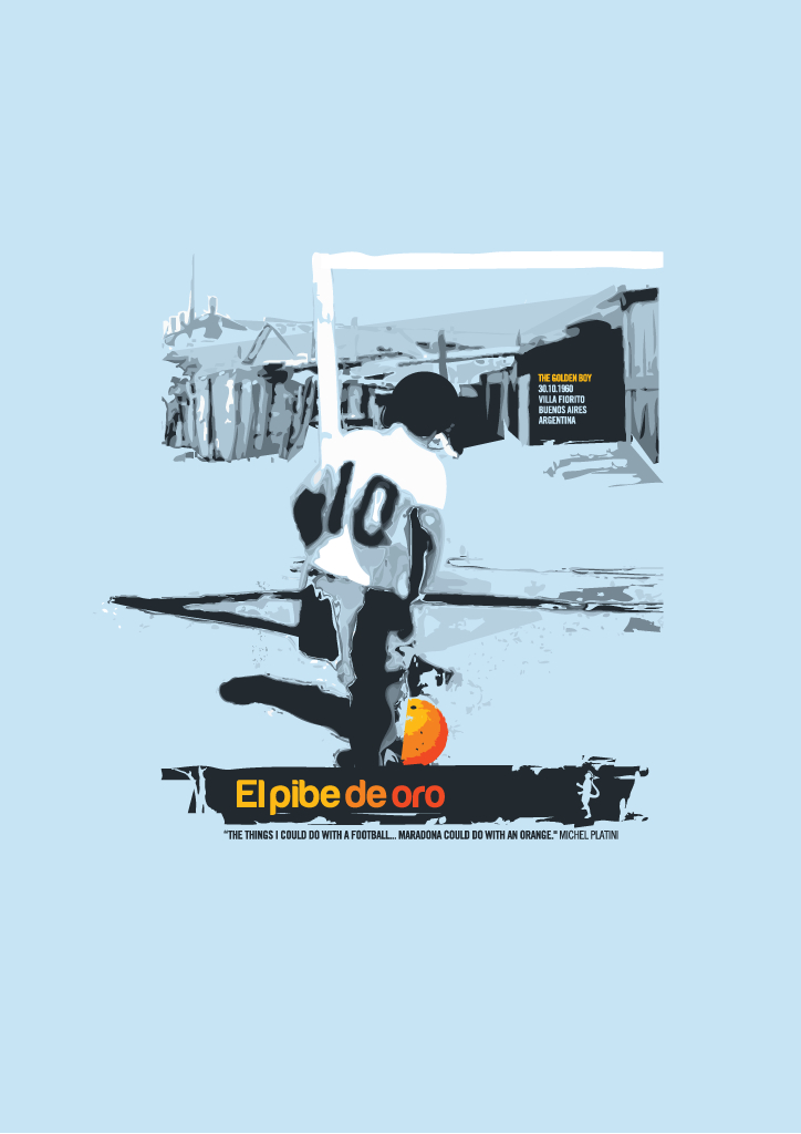 Diego Maradona - El Pibe de Oro (Art Print)