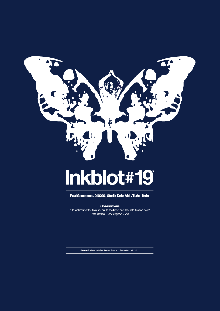 Paul Gascoigne - Inkblot #19 (Art Print)