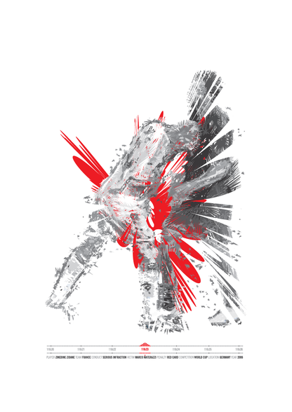 Zinedine Zidane - Serious Infraction (Art Print)