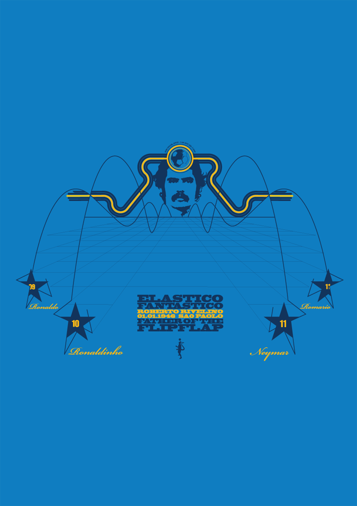 Roberto Rivelino - Elastico Fantastico (Art Print)