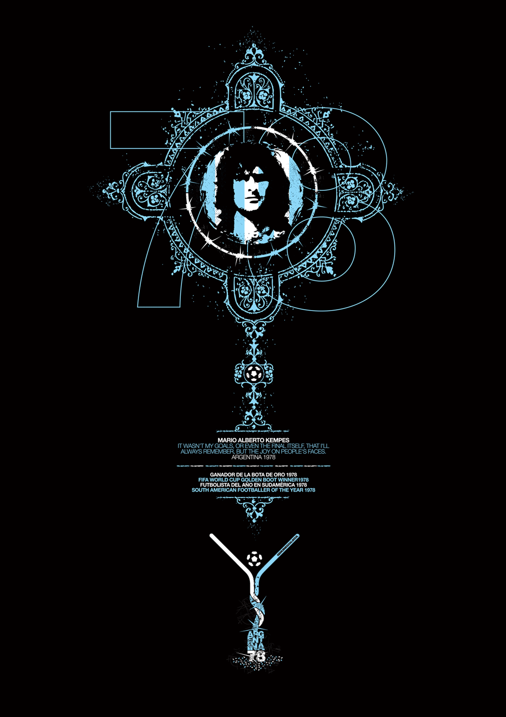 Mario Kempes - Redeemer ‘78 (Art Print)