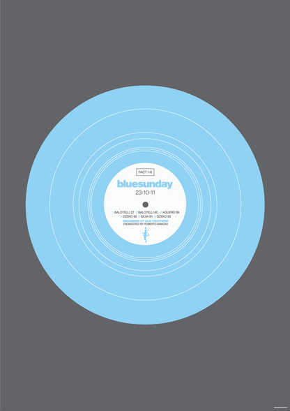 Manchester City - Blue Sunday (Art Print)