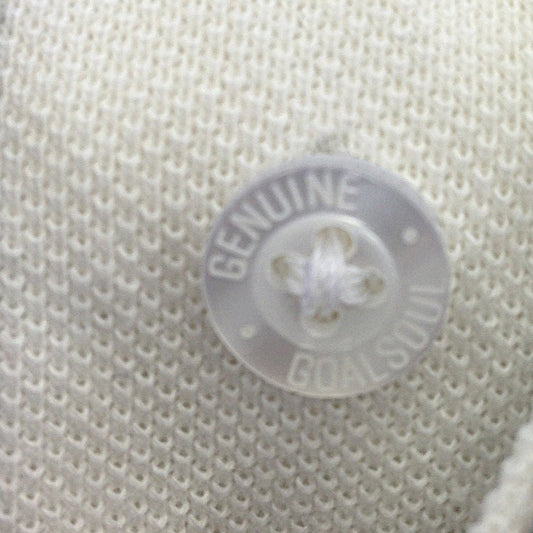 Classic Pique Polo - Ecru and Navy