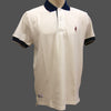 Classic Pique Polo - Ecru and Navy