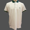 Classic Pique Polo - Ecru and Green