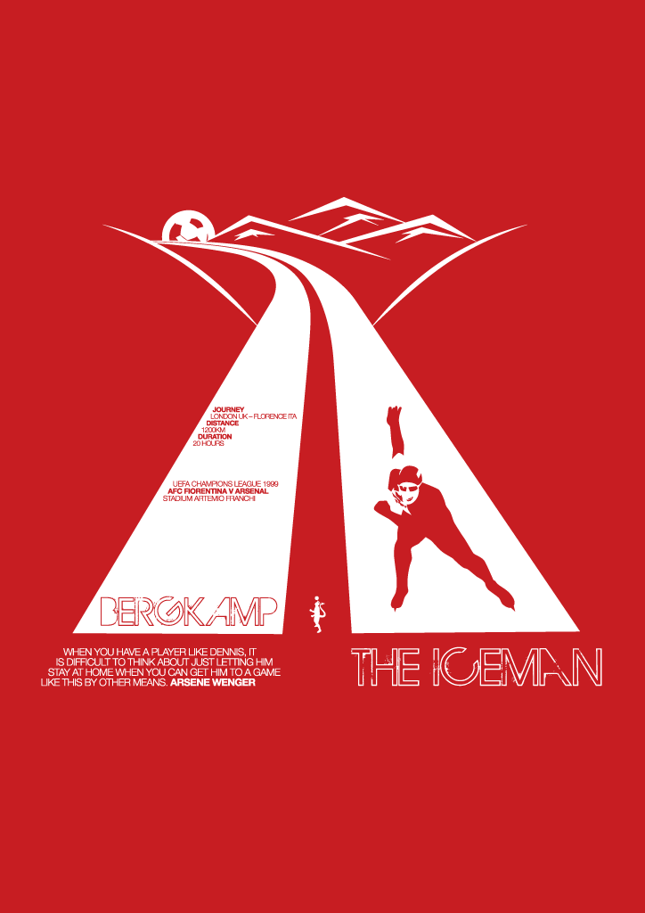 Dennis Bergkamp - The Iceman's Journey (Art Print)