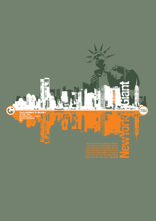 Paul McGrath - New York Giant (Art Print)