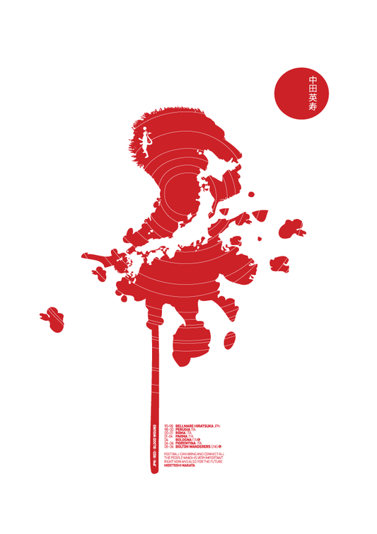 Hidetoshi Nakata - Red Blood Wound (Art Print)