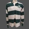 Vintage 'Hooped' Jersey - Green and Ecru