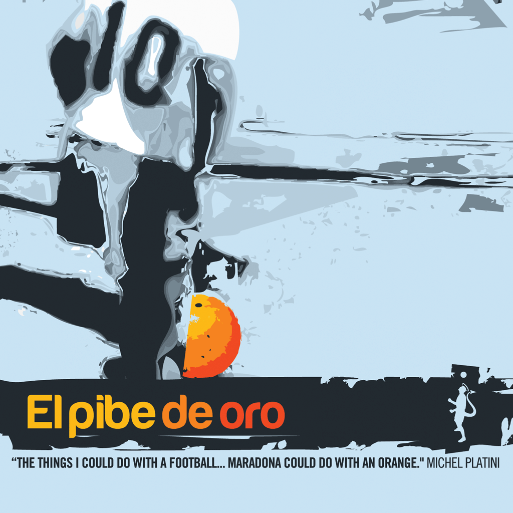 Diego Maradona - El Pibe de Oro (Art Print)